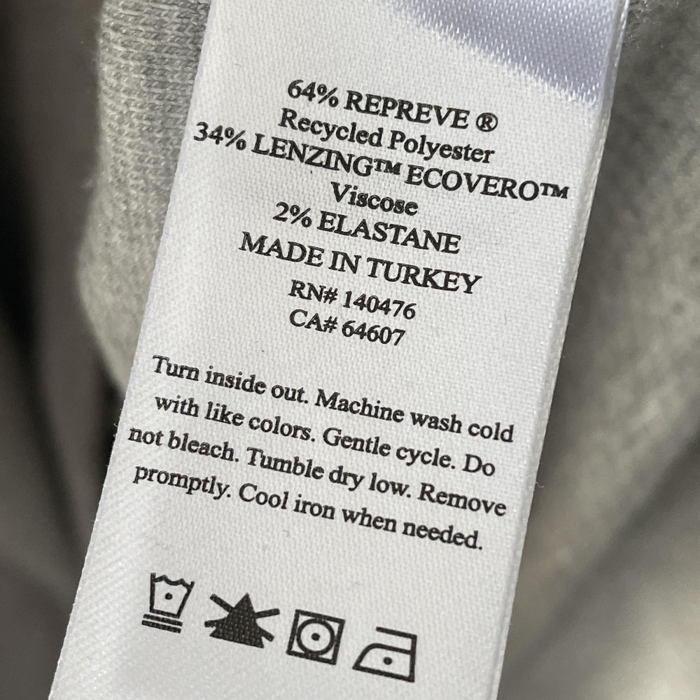 Faherty Polo Tunic Top‎ Womens Small Gray Soft Knit Collared Long Sleeve Shirt - Picture 5 of 9
